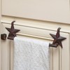 BLACK FOREST DECOR Lone Star Over-Door Kitchen Towel Bar