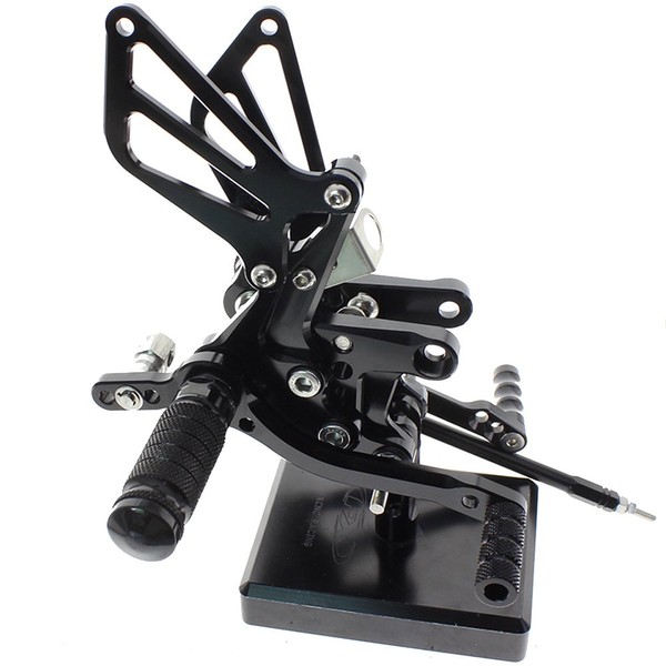Motorcycle Rearset Foot Pegs Rear Set Footrests Fully Adjustable Foot