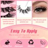 Ahrikiss Lashes Fluffy False Eyelashes Cat Eye Lashes Natural Look