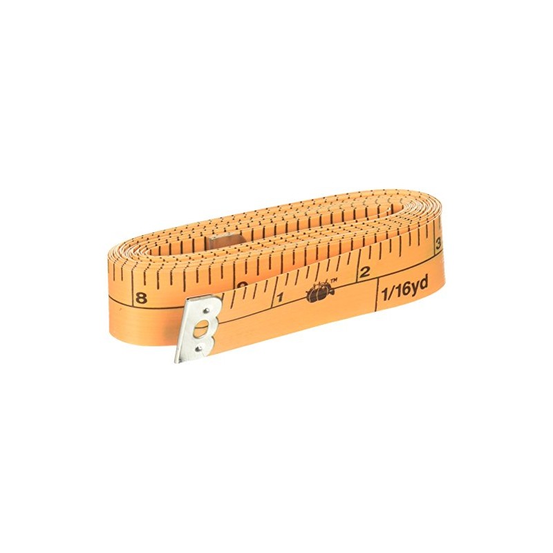 Dritz 3195 Yardage Marked Tape Measure, 288-Inch , Orange