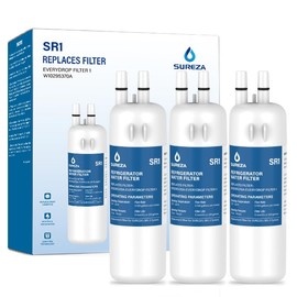 Water filter replacement, Compatible with EDR1RXD1, EDR1RXD1B, W10295370, Filter, KAD1RXD1, P4RFKB2, P8RFWB2L, 46-9930,46-9081 3 PACK