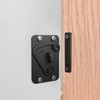 Edelstahl Schloss für Schiebetüren Holz Barn Scheunentor - Black door
