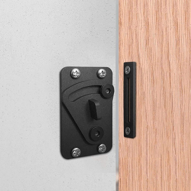 Edelstahl Schloss für Schiebetüren Holz Barn Scheunentor - Black door