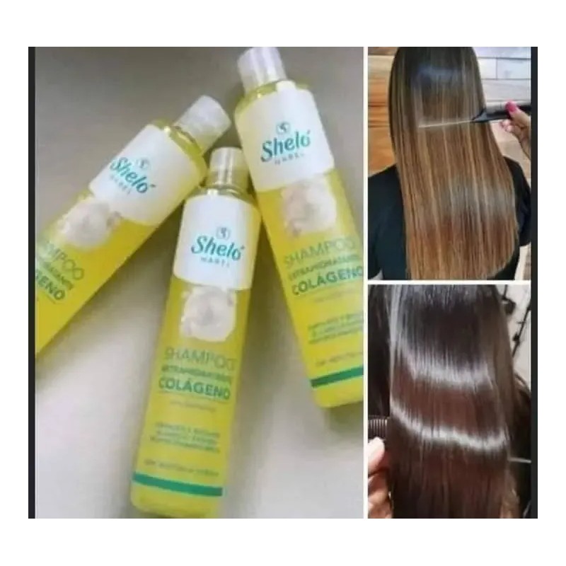 2 Shampoo Extra Hidratante Colágeno Reparador Sheló Nabel