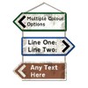 Personalied Stackable Metal UK Direction Arrow Signs | Custom Printed