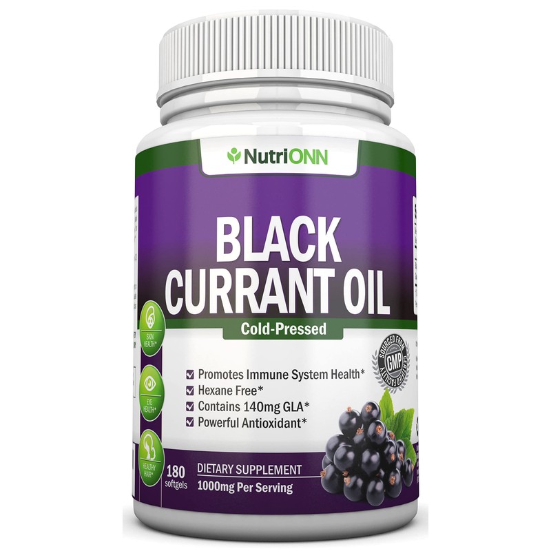 Black Currant Oil - 1000 Mg - 180 Softgels -