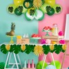 Veytoo Palm Leaves Hawaiian Party Decorations, 48 Pieces 4 Kinds