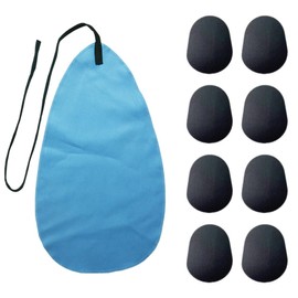 MIRKUZI 1 Saxophone Cleaning Cloth with 8 Mouthpiece Pads, Flute Cleaning Cloth, Clarinet, Flute, Saxophone, Oboe, Inner Tube Cleaning Cloth, Flute Cleaning Kit, Saxophone Cleaning Cloth