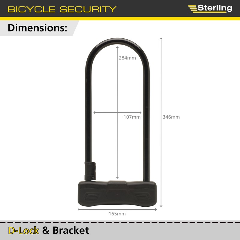 Sterling 173D Double D Lock, Black