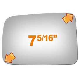 Flat Driver Side Mirror Replacement Glass for 1991-1997 TOYOTA LAND CRUISER