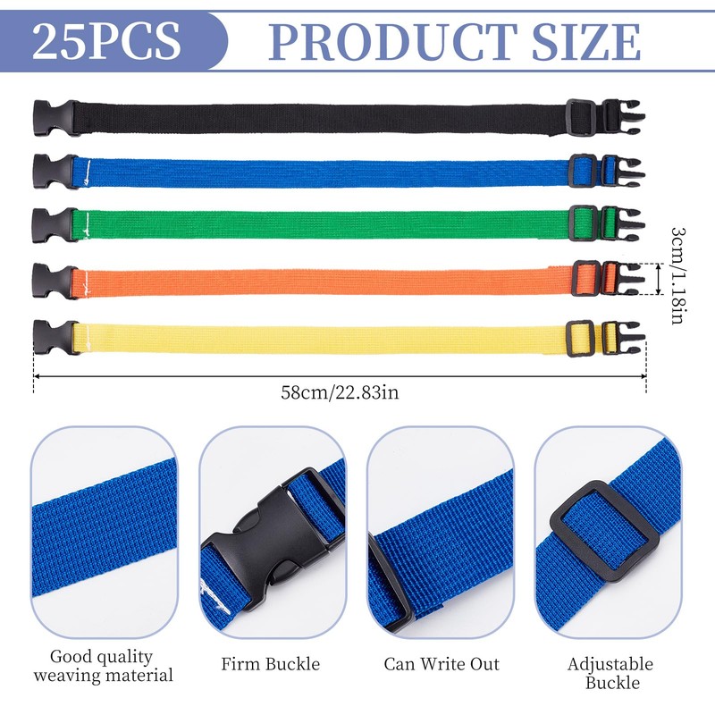 NICENEEDED 50 PCS Laundry Strap Sock Clips Set, 25 PCS