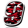 Biomar Labs® 1 x Vinyl Sticker Red Military Camouflage Auto