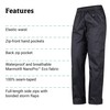 MARMOT Women's PreCip Eco Full Zip Pant, Black, X-Small