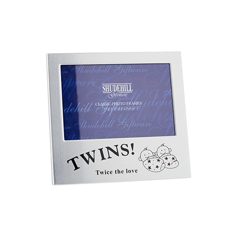 5" x 3" Twins! Photo Frame Twice the love Gift