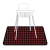 BapronBaby Red Buffalo Plaid Splash Mat - Waterproof Catch-All for