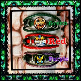 ANGEL BAND HELLUVA BAND WHITE HOT THREE LEATHER BRACELETS COLLECTION