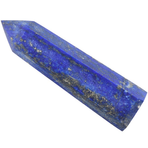 mookaitedecor Healing Crystal Wands 6 Faceted Single Point Reiki Chakra Meditation Home Decor,Lapis Lazuli