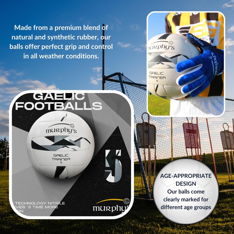 Murphy's Gaelic Footballs, 5/Trainer, White