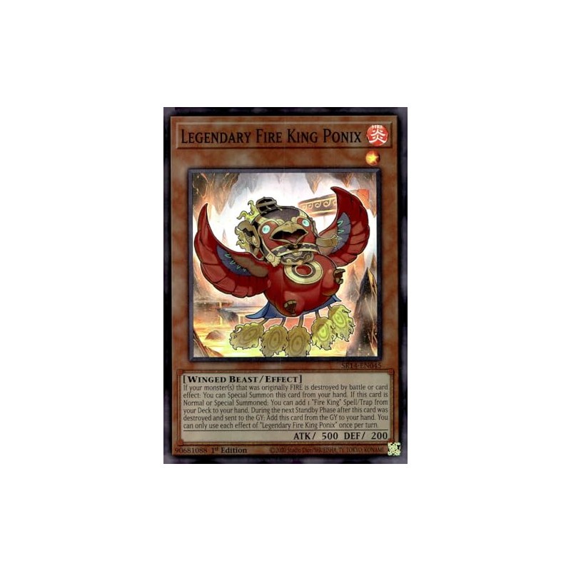 Legendary Fire King Ponix - SR14-EN045 - Super Rare -