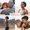 YANIBEST Silk Satin Bonnet Hair Cover Sleep Cap - Adjustable