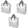 Pack of 3 - Extra Large Clear Storage Bags for