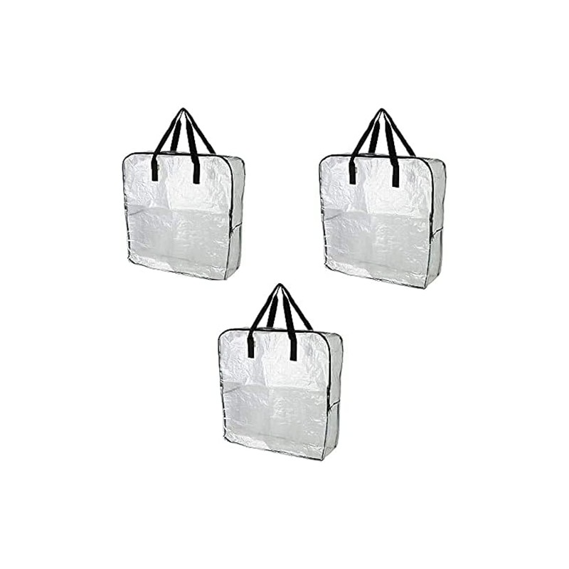Pack of 3 - Extra Large Clear Storage Bags for