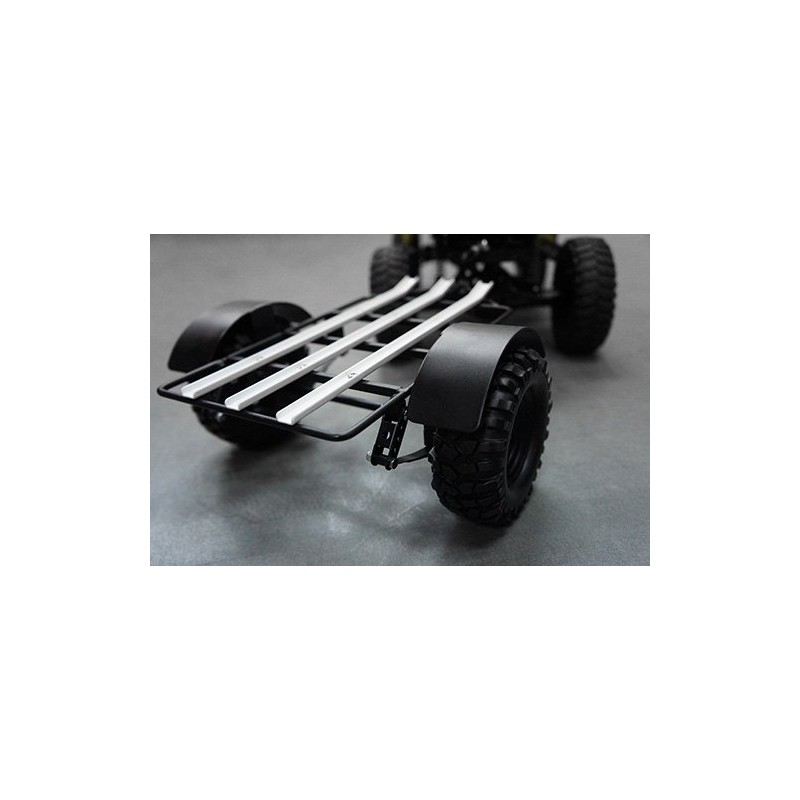 Yeah Racing 1/10 Scale Leaf Sprung Steel Trailer with Hitch
