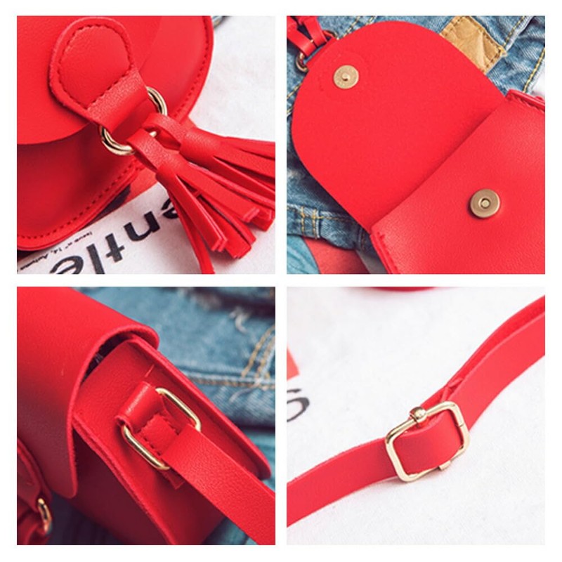 CLARAH gbg171214251 Kids' Shoulder Bag, Bag, Fringe, yellow