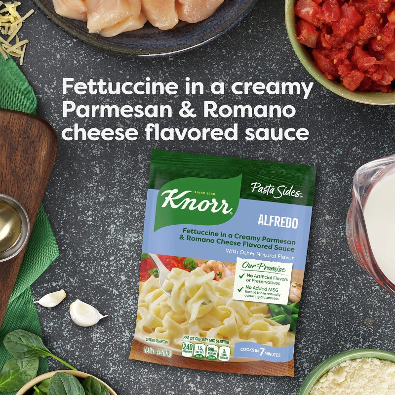 Knorr Pasta Sides Alfredo Fettuccine 4.4 Ounce Pack of 6