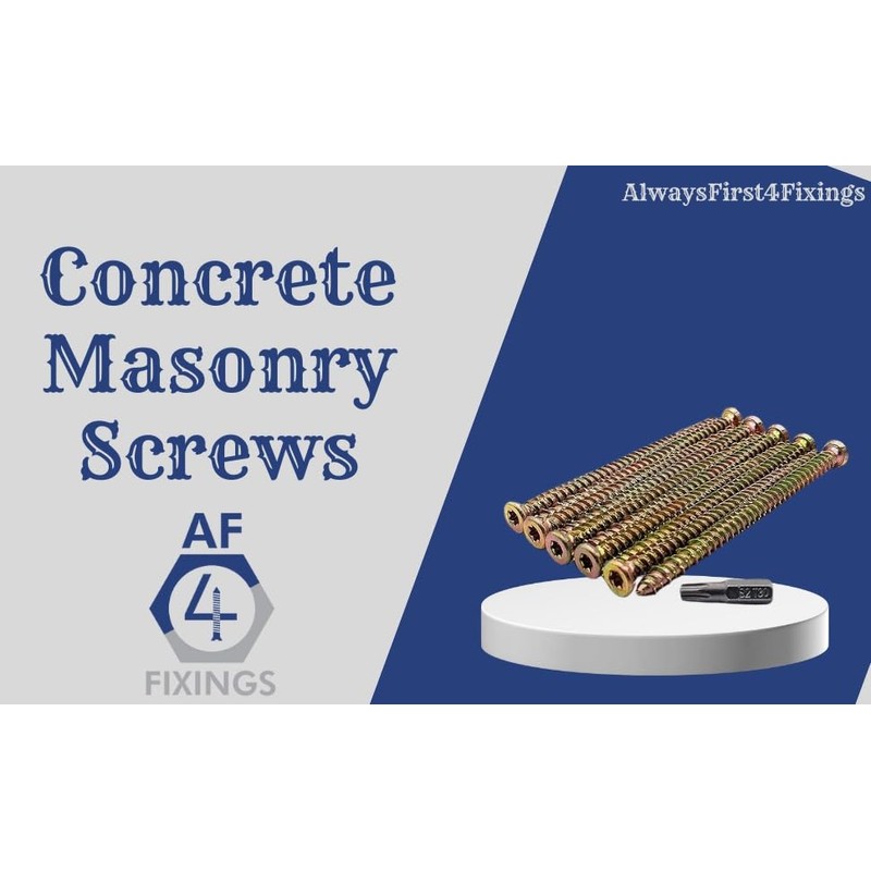 AF4F 62mm x 7.5mm Concrete Frame Fixing Screw (20 Pack)
