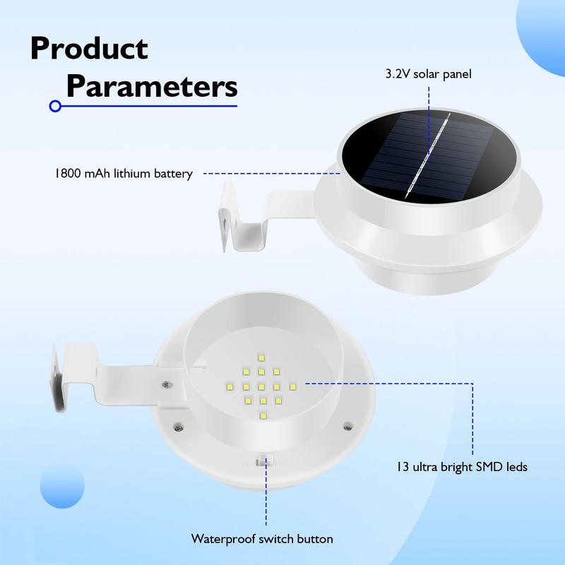 Flag Pole Light Solar Powered 3000K, FlagPole Solar lamp for