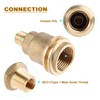 Mtsooning QCC1 Nut Propane Gas Fitting Adapter with 1/4" Male