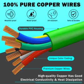 CheeMuii 15FT Semi Truck Air Line Kit with Gladhand Holder and Springs Kit Red & Blue Air Brake Hoses and 7 Way Trailer Cord 3-in-1 Air Lines Set for Semi Truck Trailer Tractor