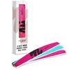 Mylee 3 Pack Double Sided Half Moon Nail File 100/180