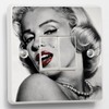 Marilyn Monroe Black & White Light Switch Sticker Cover Skin