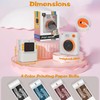 Kids Camera Instant Print, 1080P HD Dual-Lens Selfie Digital Camera