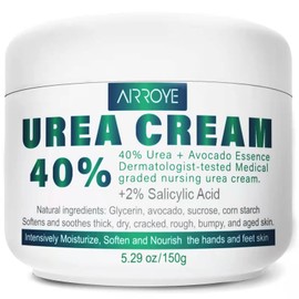 Urea 40% Foot Cream, Foot Cream for Cracked Heels and Dry Skin, Callus Remover For Feet & Hands, Natural Moisturizes Nourishes Softens Dry, Rough, Cracked, Dead Skin. 150g