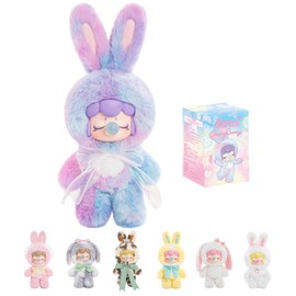 Rolife Nanci Plush Doll Shining Bunny Series, 1PC Random Design Cute Rabbit Plush Toy Action Figure, Creative Collectible Toys for Holiday Birthday Gift