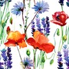 20 Serviettes Summer Flowers Poppy 33 x 33 cm