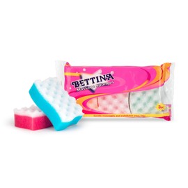 3PC Massage Sponge - Bath Shower Scrubber New Pack Strong Skin Cleaning Clean