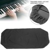 Electronic Piano Cover Black Waterproof DustProof Stretchable Cloth for Keyboards(88-Key