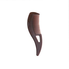 Dandruff comb for scalp care - self-cleaning hollow design, ergonomic massage brush for relieving oily hair and itchy scalp, portable dark brown, suitable for home/travel
