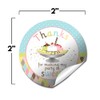 Ice Cream Banana Split Birthday Party Thank You Sticker Labels,