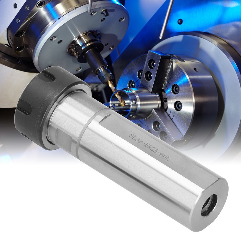 Collet Chuck Holder Straight Shank Extension Rod CNC Lathe Machine