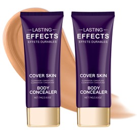 HERBENJOY 2pcs Body Concealer Foundation,Full Coverage Tattoo Cover Up Makeup Colour Corrector,Leg Makeup To Cover Veins Complexion Perfector Even Tone,Concealer For Tattoo Hidden & Scars Dark Spots