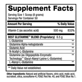 Glutamina Bpi Best Glutamine 50 Servicios Sabor Lima limón                                                                                            