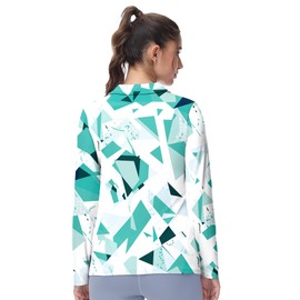 GGOV Women's Golf Polo Shirts Long Sleeve Workout Tops V Neck UPF 50+ Sun Protection Quick Dry Lightweight Active Shirts