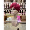 Leona Wigs Peluca Oncológica Pixie Rojiza 100% Cabello Humano