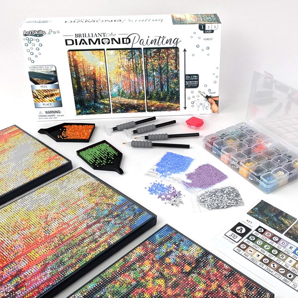 ArtSkills ArtSkills Diamond Painting Kit, Diamond Art Ready to Hang