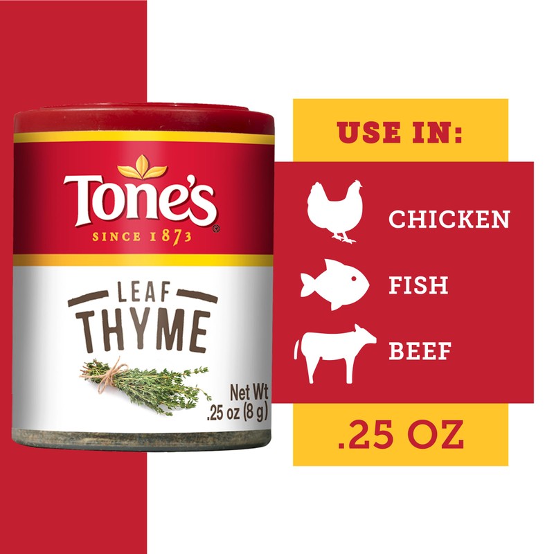 Tone's Thyme Leaf, 0.10 Ounce